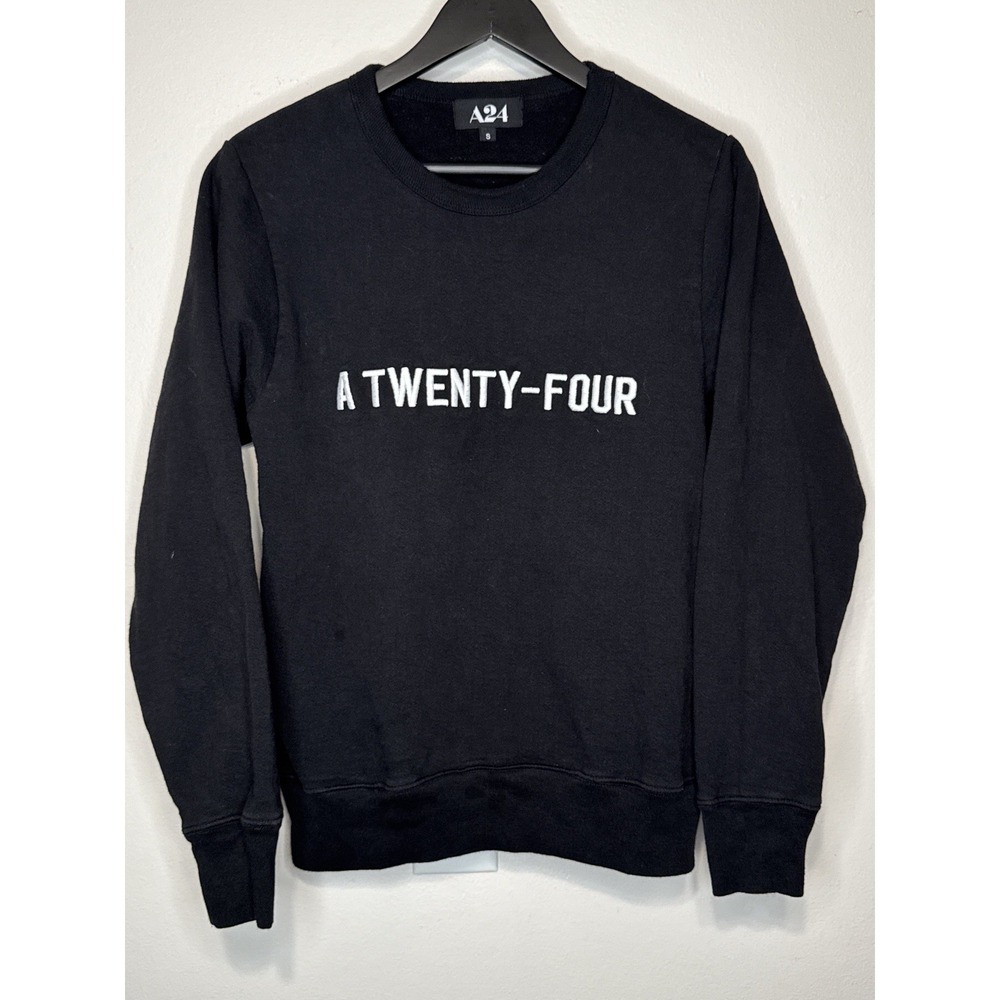 A24 A Twenty Four Horror Movie Studio Crewneck Sweatshirt Black Size S